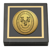 State of Connecticut Gold Engraved Medallion Paperweight