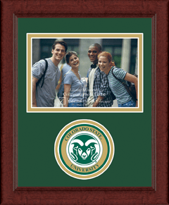 Colorado State University Lasting Memories Circle Logo Photo Frame in Sierra