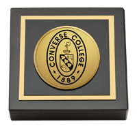 Converse College paperweight - Gold Engraved Paperweight