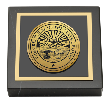 State of Ohio Gold Engraved Medallion Paperweight - Ohio