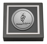 National Technical Honor Society Silver Engraved Medallion Paperweight
