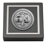 State of South Carolina paperweight - Silver Engraved Medallion Paperweight