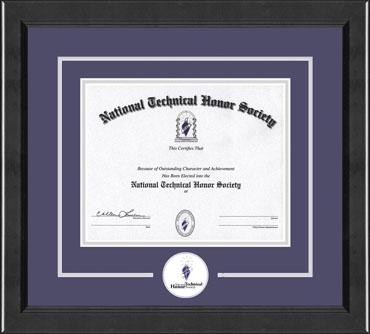 National Technical Honor Society Lasting Memories Circle logo Certificate Frame in Arena