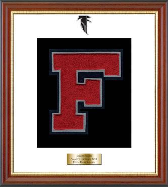 Fitch High School in Connecticut Varsity Letter Frame in Newport