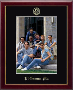 Pi Gamma Mu Honor Society Embossed Photo Frame in Galleria