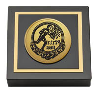 Pi Gamma Mu Honor Society Gold Engraved Medallion Paperweight