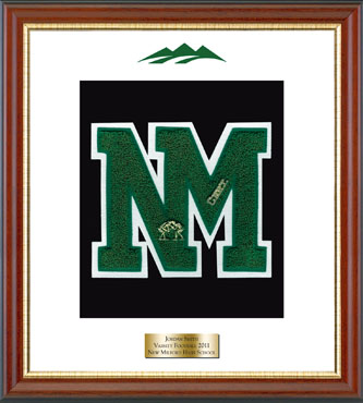 New Milford High School in Connecticut Varsity Letter Frame in Newport