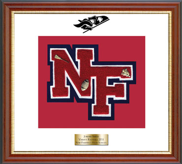 New Fairfield High School in Connecticut Varsity Letter Frame in Newport
