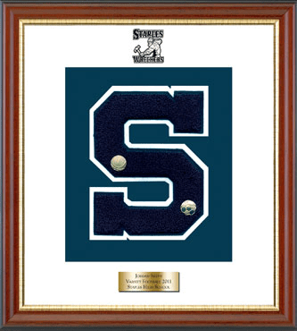 Staples High School in Connecticut varsity letter frame - Varsity Letter Frame in Newport