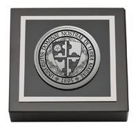 Notre Dame of Maryland University  Silver Engraved Medallion Paperweight