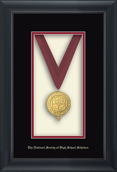 The National Society of High School Scholars Commemorative Medal Frame in Obsidian