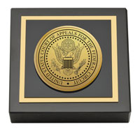 The United States Court of Appeals Gold Engraved Medallion Paperweight