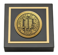 University of California Los Angeles Gold Engraved Medallion Paperweight