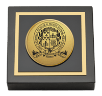 National Honor & Merit Scholars Society Gold Engraved Medallion Paperweight