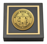 Meharry Medical College Gold Engraved Medallion Paperweight