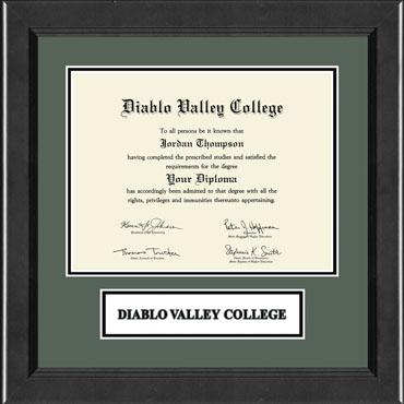 Diablo Valley College Lasting Memories Wordmark Banner Frame in Arena