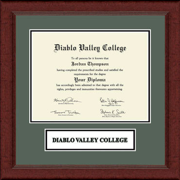 Diablo Valley College Lasting Memories Wordmark Banner Frame in Sierra