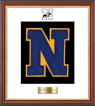 Newtown High School in Connecticut Varsity Letter Frame in Newport