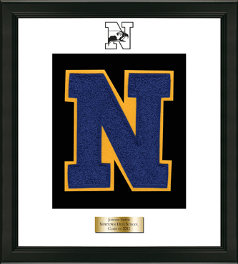 Newtown High School in Connecticut Varsity Letter Frame in Omega