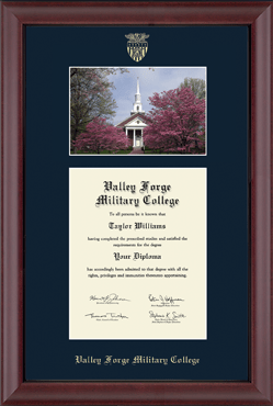 Valley Forge Military College Campus Scene Edition Diploma Frame in Cambridge