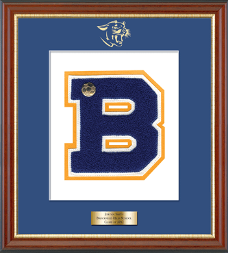 Brookfield High School in Connecticut Varsity Letter Frame in Newport