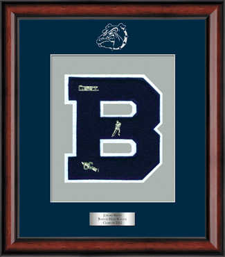 Bolton High School in Connecticut Varsity Letter Frame in Southport