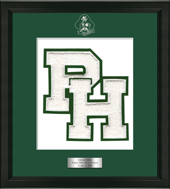 Parish Hill High School in Connecticut Varsity Letter Frame in Omega