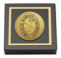 Francis Marion University Gold Engraved Medallion Paperweight