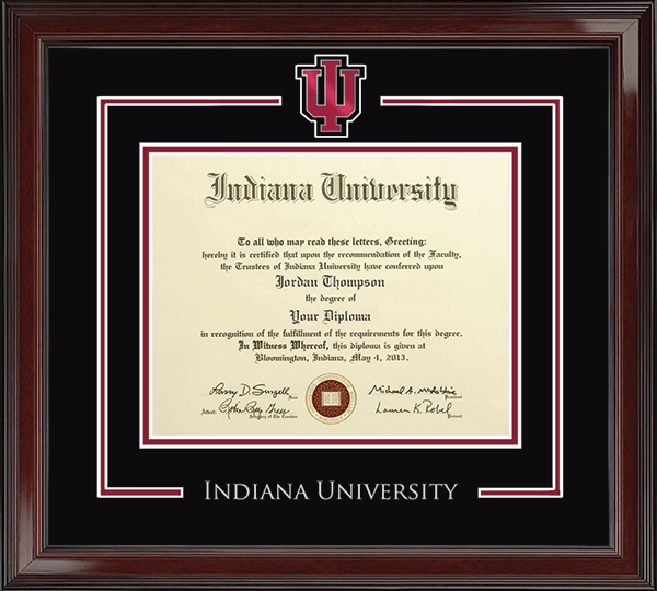 Indiana University Kokomo diploma frame campus certificate IUK degree frames framing gift graduation plaque document graduate