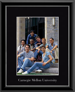 Carnegie Mellon University Embossed Photo Frame in Onexa Silver