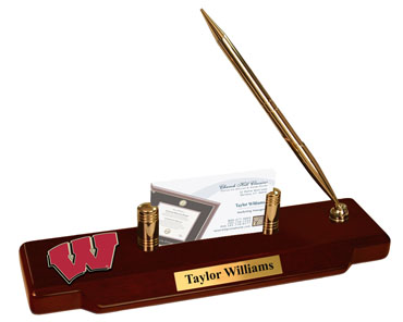 University of Wisconsin Madison Spirit Motion Medallion Desk Pen Set