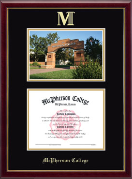 McPherson College Campus Scene Edition Diploma Frame in Galleria