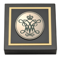 William & Mary paperweight - Masterpiece Cypher Logo Medallion Paperweight