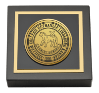 Bethany College in Kansas Gold Engraved Medallion Paperweight