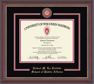 University of Wisconsin Madison diploma frame - Masterpiece Medallion Diploma Frame in Kensington Gold