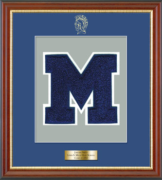 Lewis S. Mills High School in Connecticut Varsity Letter Frame in Newport
