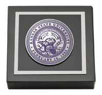 Kansas State University paperweight - Masterpiece Medallion Paperweight