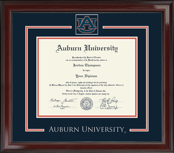 Auburn University diploma frame - Spirit Medallion Diploma Frame in Encore