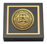 Victory University Gold Engraved Medallion Paperweight