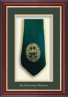 The University of Vermont Commemorative Stole Shadow Box Frame in Newport