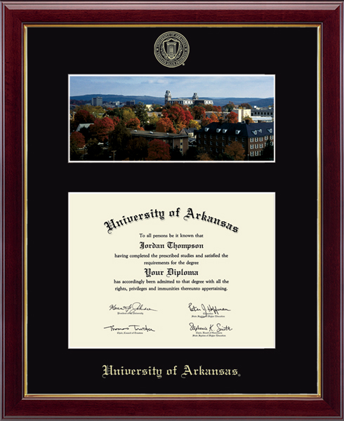 University of Arkansas Campus Scene Edition Diploma Frame in Gallery