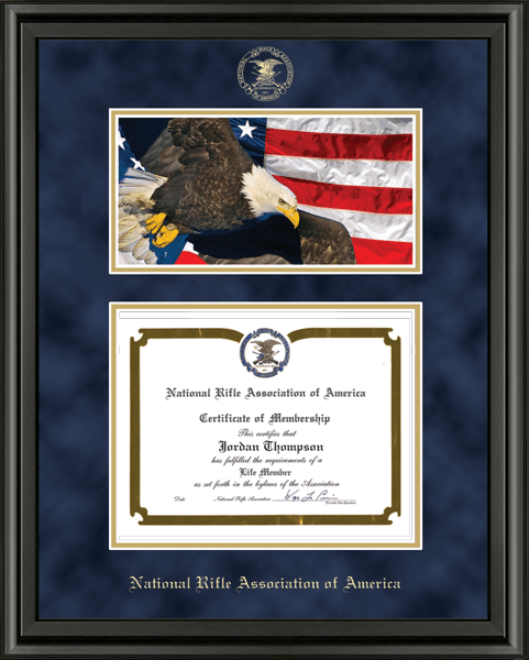 National Rifle Association of America Eagle Edition Certificate Frame in Midnight