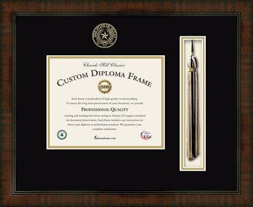 Balfour of Houston Tassel Edition Diploma Frame in Delta