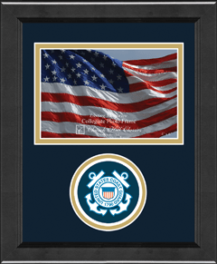 United States Coast Guard photo frame - Lasting Memories Circle Logo Photo Frame in Arena