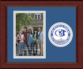 Globe Institute of Technology Lasting Memories Circle Logo Photo Frame in Sierra