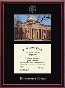 Presbyterian College Campus Scene Edition Diploma Frame in Galleria