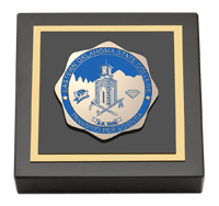 Eastern Oklahoma State College paperweight - Masterpiece Medallion Paperweight