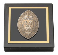 St. Catherine University paperweight - Masterpiece Medallion Paperweight