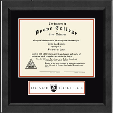 Doane College diploma frame - Lasting Memories Banner Diploma Frame in Arena