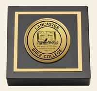 Lancaster Bible College paperweight - Gold Engraved Paperweight